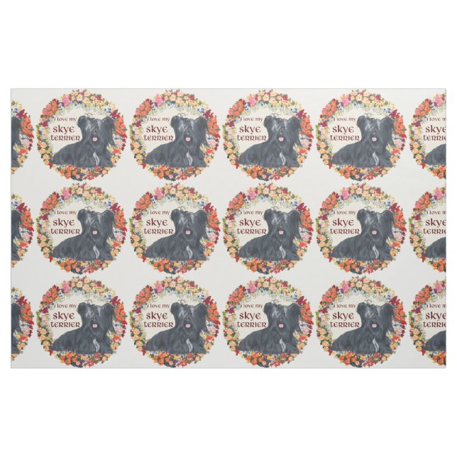 Liebe My Skye Terrier Stoff (Fat Quarter (45,7 x 55,9 cm))