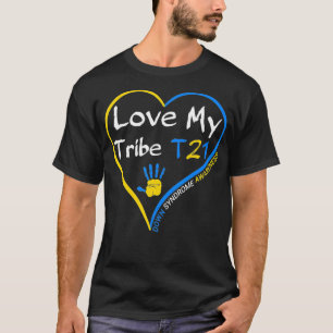 Liebe My Stamm T21 World Down Syndrome Awareness D T-Shirt