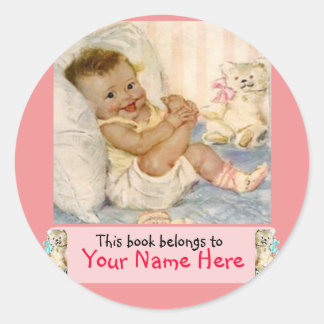 Liebe My Toes Buchzeichen Girl Runder Aufkleber