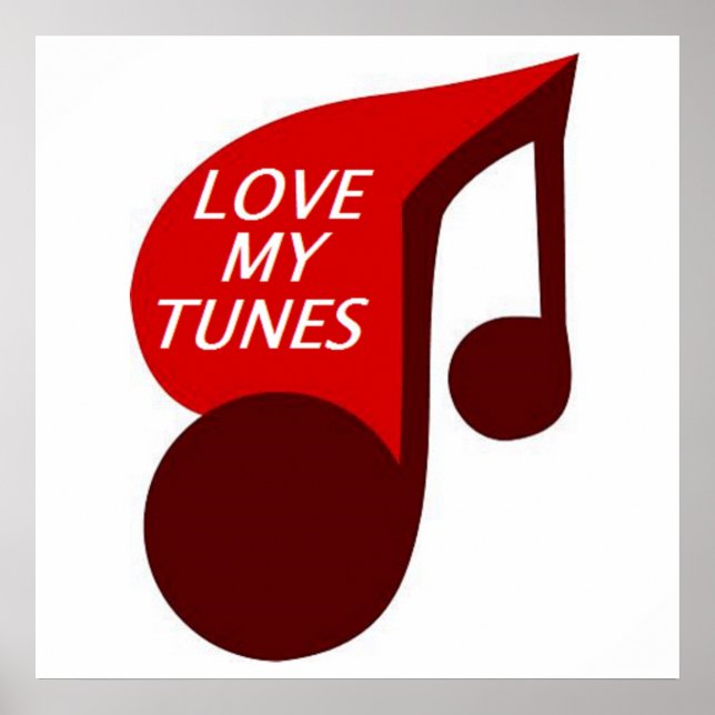 LIEBE MY TUNES POSTER (Vorne)