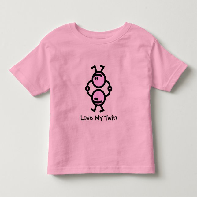 Liebe My Twin Kleinkind T-shirt (Vorderseite)