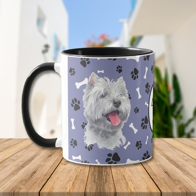 Liebe My Westie Dog Pawprint Tasse (Von Creator hochgeladen)
