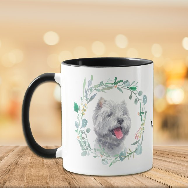 Liebe My Westie Wreath Coffee Tasse (Von Creator hochgeladen)