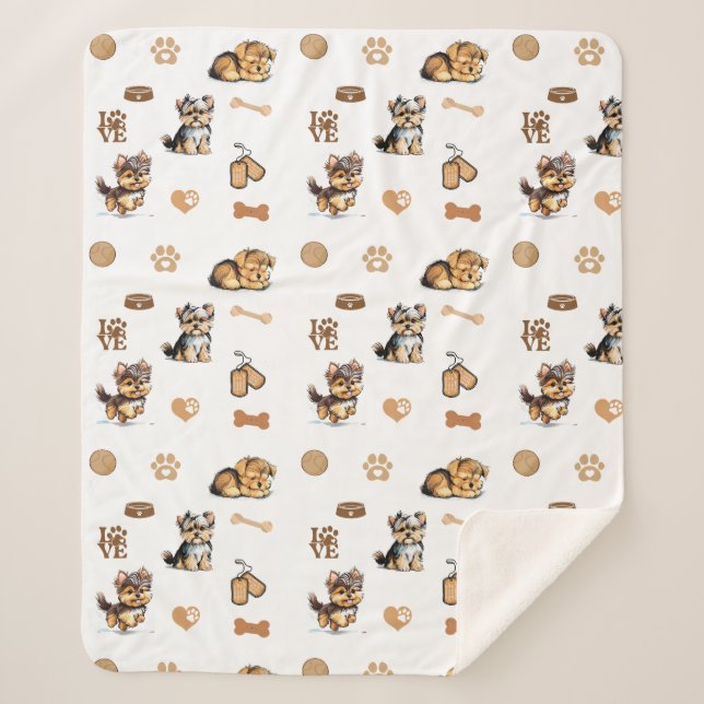 Liebe My Yorkie Sherpadecke (Vorderseite)