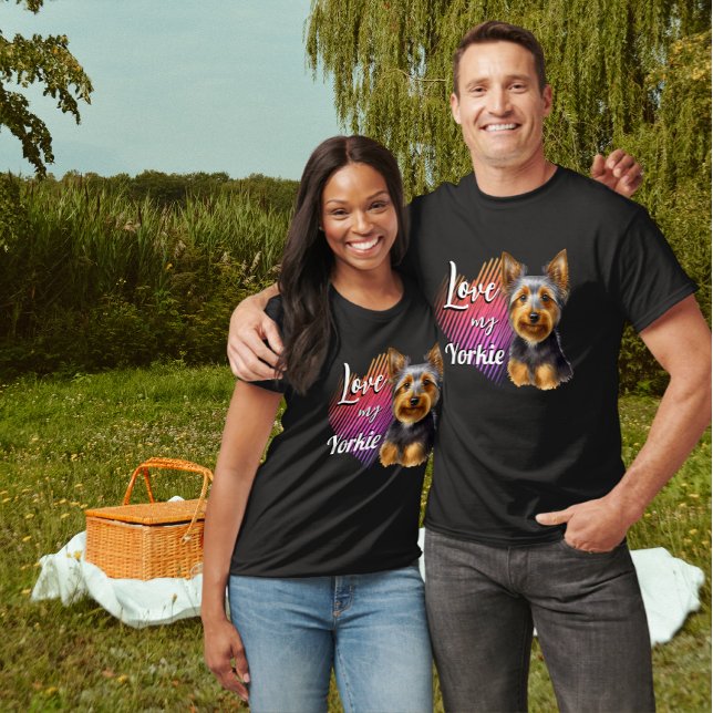 Liebe my Yorkie Unisex Tshirt (Von Creator hochgeladen)
