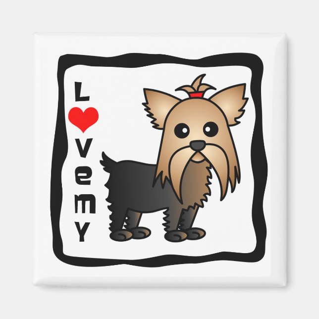 Liebe My Yorkshire Terrier Magnet (Vorne)