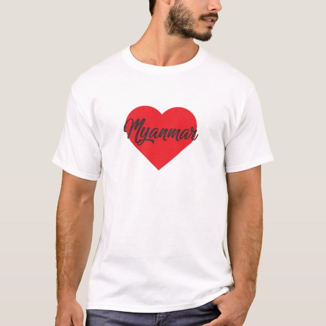 Liebe Myanmar T-Shirt (Vorderseite)