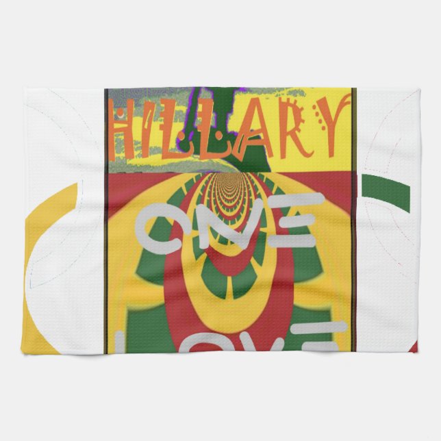 Liebe-Nachricht in Rasta-Farbdrucken Handtuch (Horizontal)