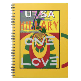 Liebe-Nachricht in Rasta-Farbdrucken Notizblock