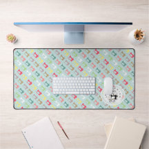 Liebe Nähmaschine Blue Desk Mat
