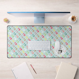 Liebe Nähmaschine Blue Desk Mat Schreibtischunterlage