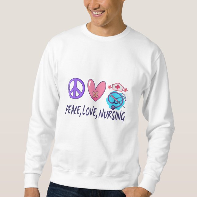 Liebe nähren sweatshirt (Vorderseite)