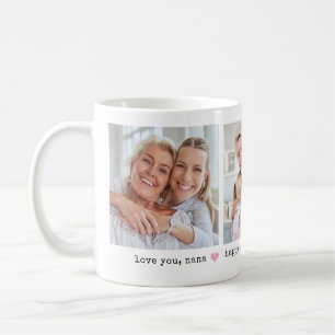 Liebe Nana Drei Fotos und ein Herz in beliebiger Kaffeetasse