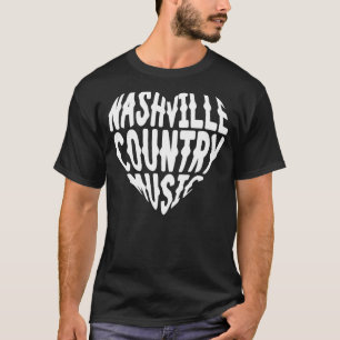 Liebe Nashville Tennessee Country Music Gitarrensp T-Shirt