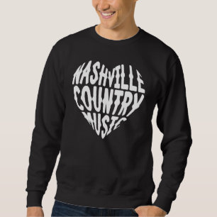 Liebe Nashville Tennessee Country-Musik Gitarre Sp Sweatshirt