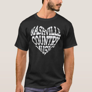 Liebe Nashville Tennessee Country-Musik Gitarre Sp T-Shirt