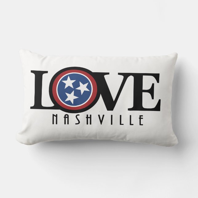 LIEBE Nashville Tennessee Lendenkissen (Vorderseite)