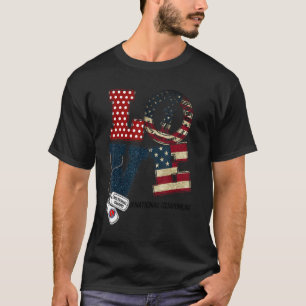 Liebe National Guard Mama Abschluss Proud National T-Shirt