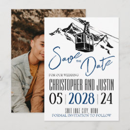 Liebe Navy Blue Save The Date