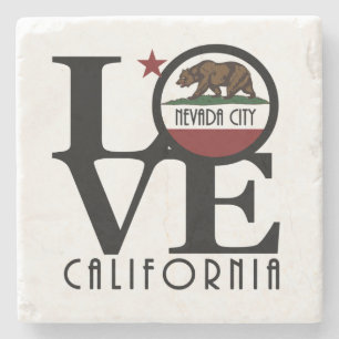 LIEBE Nevada City Kalifornien Steinuntersetzer