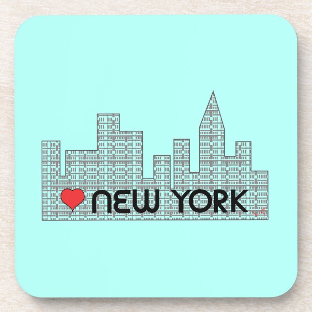 Liebe NEW YORK Untersetzer (Vorderseite)
