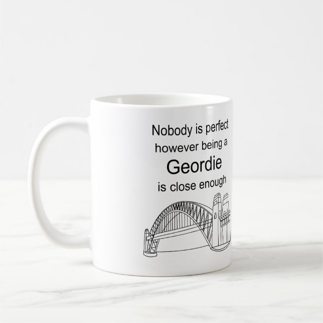 Liebe Newcastle? Liebe, die ein Geordie ist? Kaffeetasse (Links)