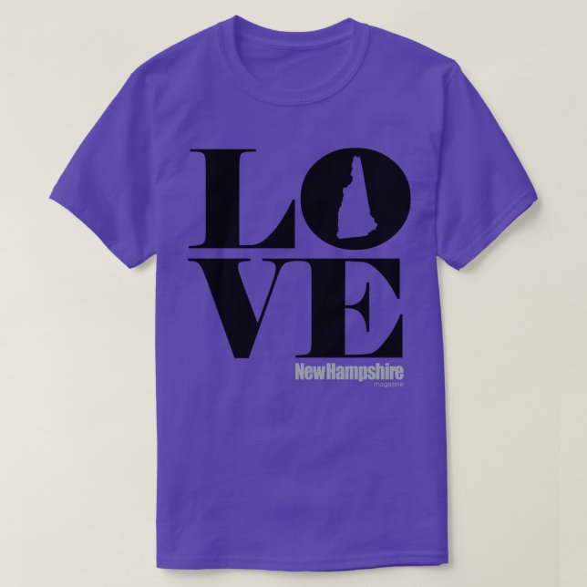 Liebe NH Schwarzer Platz T-Shirt (Design vorne)