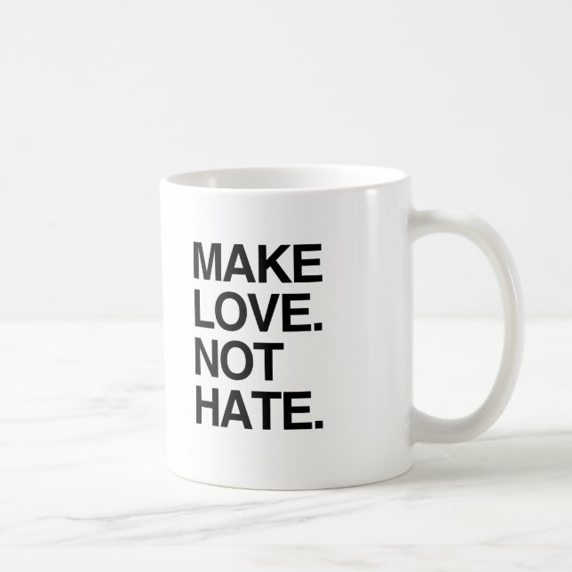 LIEBE NICHT HATE.png Kaffeetasse (Rechts)