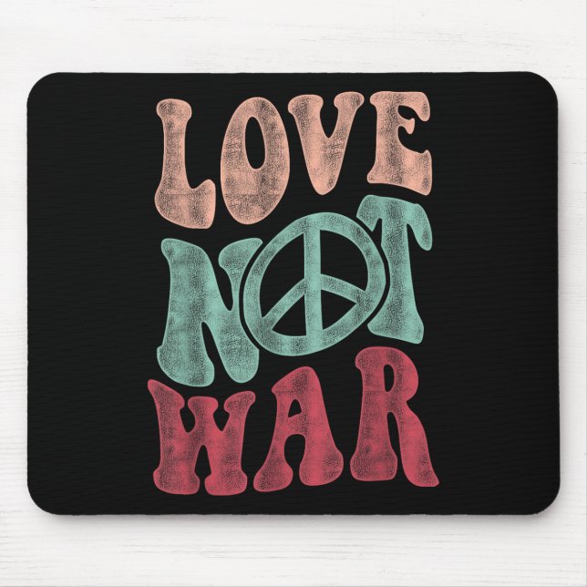 Liebe nicht Krieg und Frieden Mousepad (Vorne)