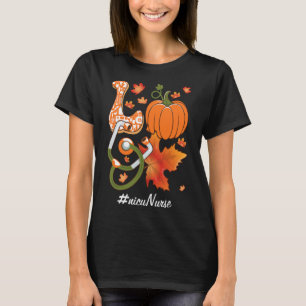 Liebe NICU Nurse Neonatal Herbstkürbis Kapelle T-Shirt