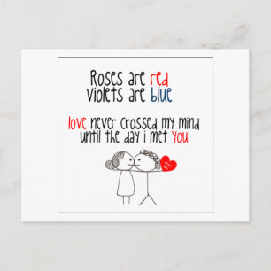 Liebe nie ..bis zum Tag, an dem ich dich getroffen Postkarte