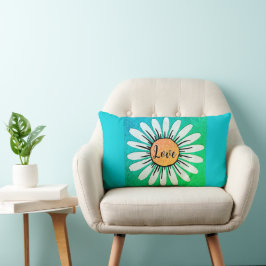 LIEBE Niedlich Daisy Blume Lendenkissen
