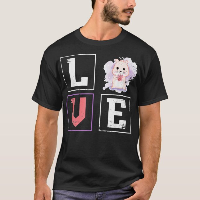 Liebe Niedlich Hamster T-Shirt (Vorderseite)