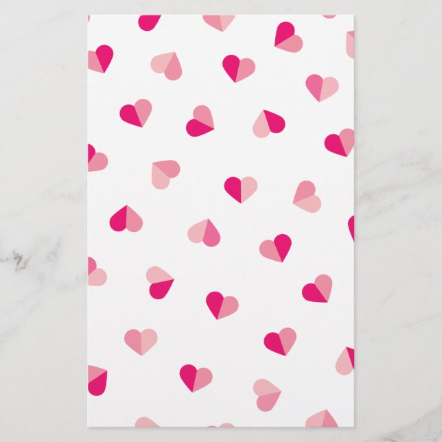 Liebe Niedlich rosa Herzmuster Flyer (Vorne)