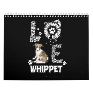 Liebe niedlich Whippet Kalender