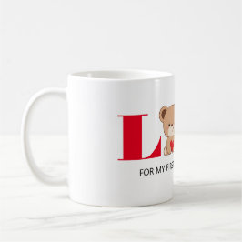 "LIEBE" Niedliche Bear Valentine's Day Tasse