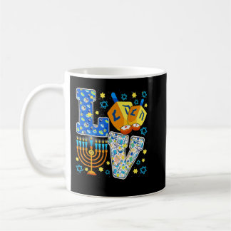 LIEBE Niedliche Hanukka Dekorationen Dreidel Menor Kaffeetasse