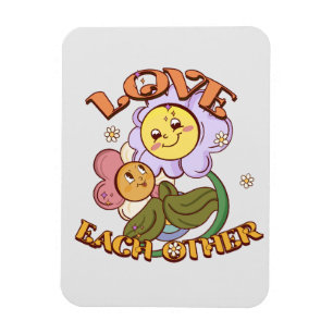 Liebe - Niedliche und lebendige Blume Magnet