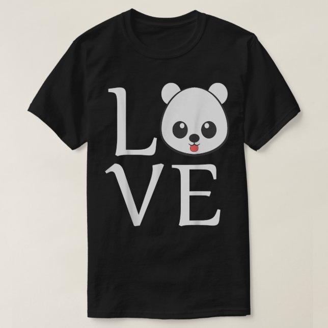 Liebe Niedlicher Bär T-Shirt (Design vorne)