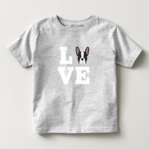 Liebe Niedlicher französischer Bulldog Kleinkind T-shirt