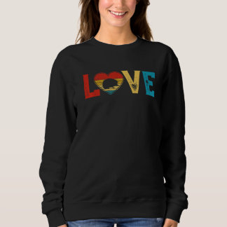 Liebe Niedlicher Igel Lover Animals Herz Valentine Sweatshirt