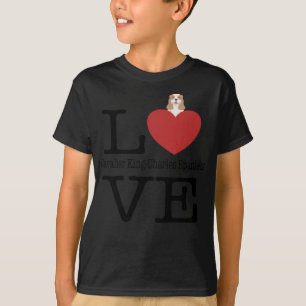 Liebe-niedlicher unbekümmerter Königcharles T-Shirt