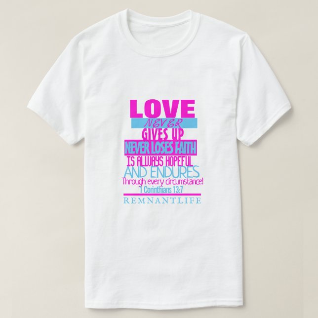 LIEBE NIEMALS T-Shirt (Design vorne)