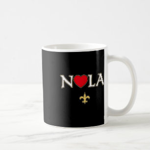 Liebe Nola New Orleans Lilie Heart Nola Kaffeetasse