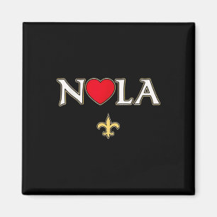 Liebe Nola New Orleans Lilie Heart Nola Magnet