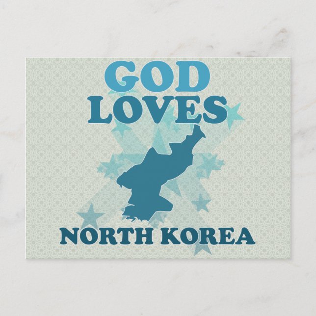 Liebe Nord korea Postkarte (Vorderseite)