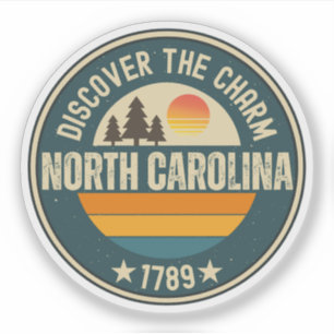Liebe North Carolina - NC-Staat Souvenir Aufkleber