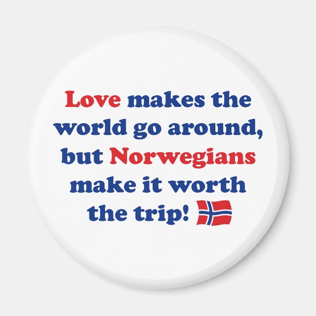 Liebe Norwegen Magnet (Vorne)