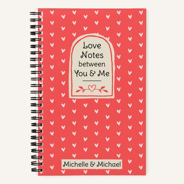 Liebe Notizen zwischen Ihnen und Me Journal für Pa Notizbuch (Vorderseite)