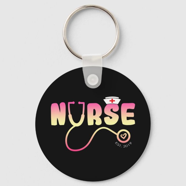 Liebe Nurse Funny Nach Jean Watson "Gekümmert Schlüsselanhänger (Vorderseite)